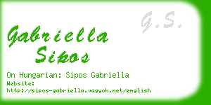 gabriella sipos business card